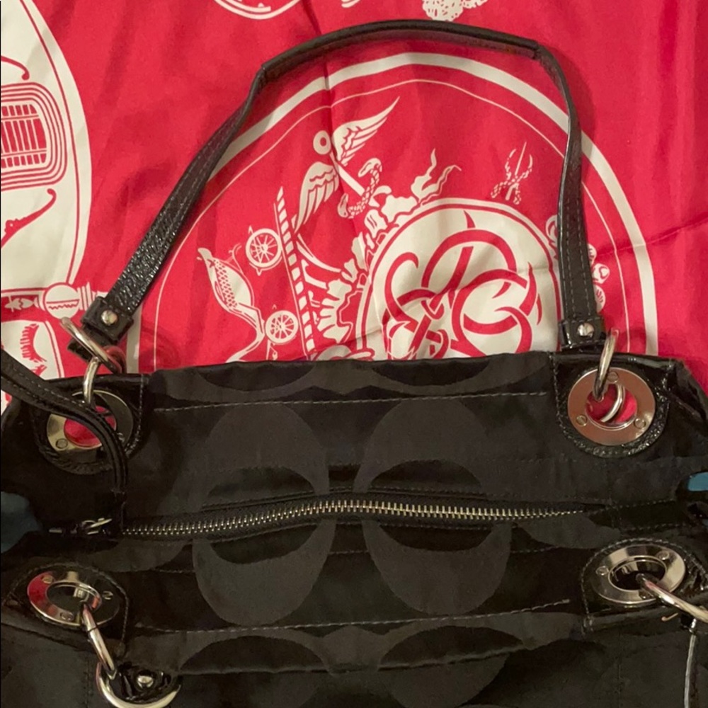 COACH satin shoulder bag - Picture 3 of 5